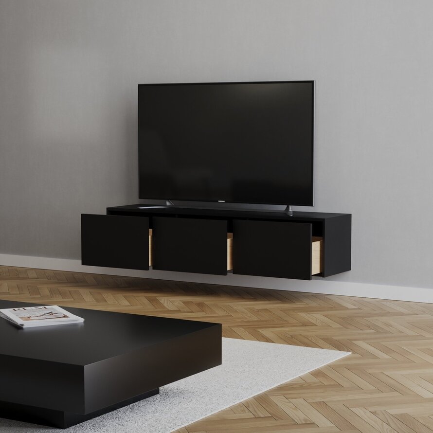 TV-Schrank Thomas schwarz 150 cm