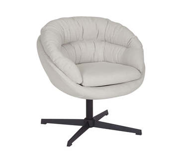 Bronx71 Sessel Porto drehbar Leinen off white