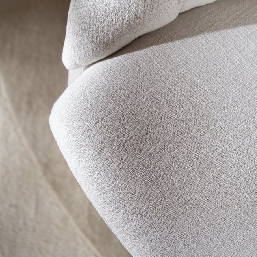 Sessel Porto drehbar Leinen off white