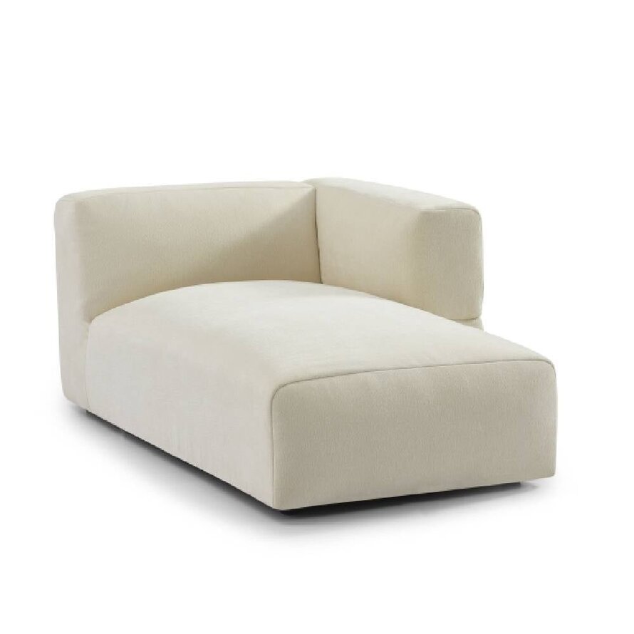 Sofa 3-Sitzer Karla Stoff weiß rechts