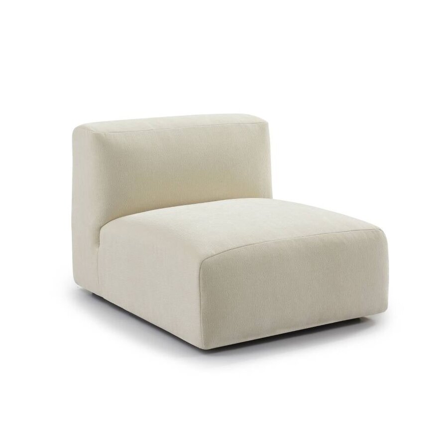 Sofa 3-Sitzer Karla Stoff weiß links