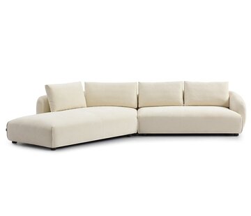 Bronx71 Ecksofa Isa Stoff weiß links