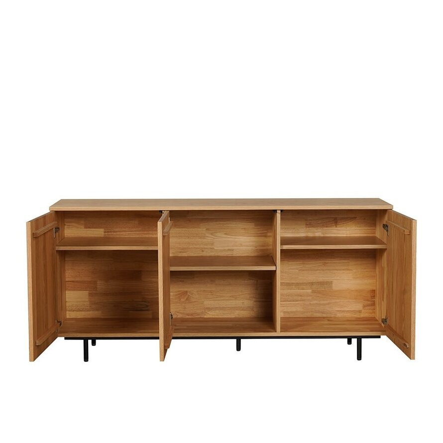 Sideboard Haley Eiche hell 160x45x74 cm
