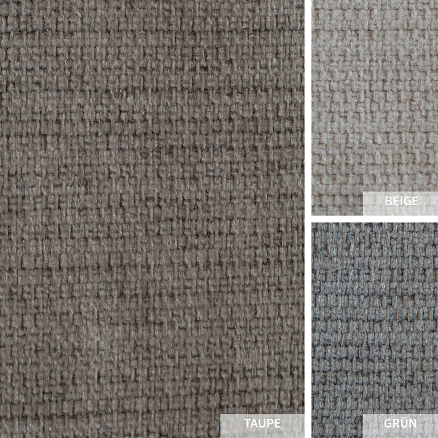 Esszimmerstuhl Lars recycelter Stoff mit Armlehne taupe