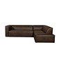 Ecksofa Memphis Leder braun rechts