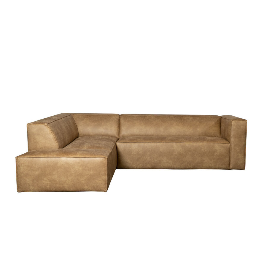 Ecksofa Memphis Leder beige links