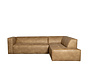 Ecksofa Memphis Leder beige rechts