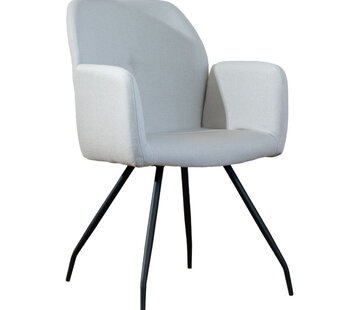 Bronx71 Esszimmerstuhl Frey mit Armlehne grau