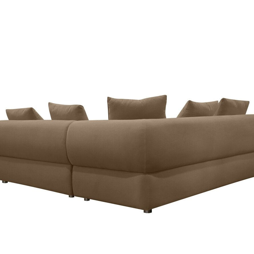 Ecksofa Palermo Samt taupe rechts