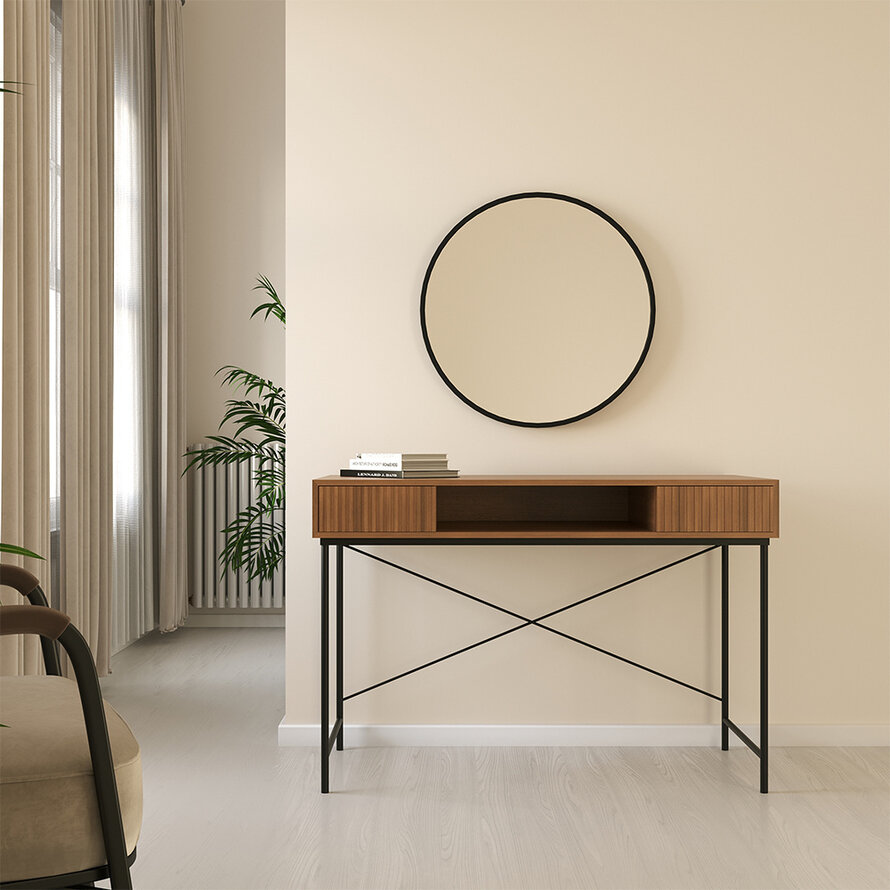 Schreibtisch Maury Eiche dunkel 120x55x77 cm