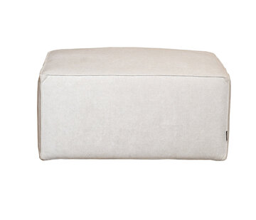Bronx71 Stoff Hocker Memphis rechteckig off white