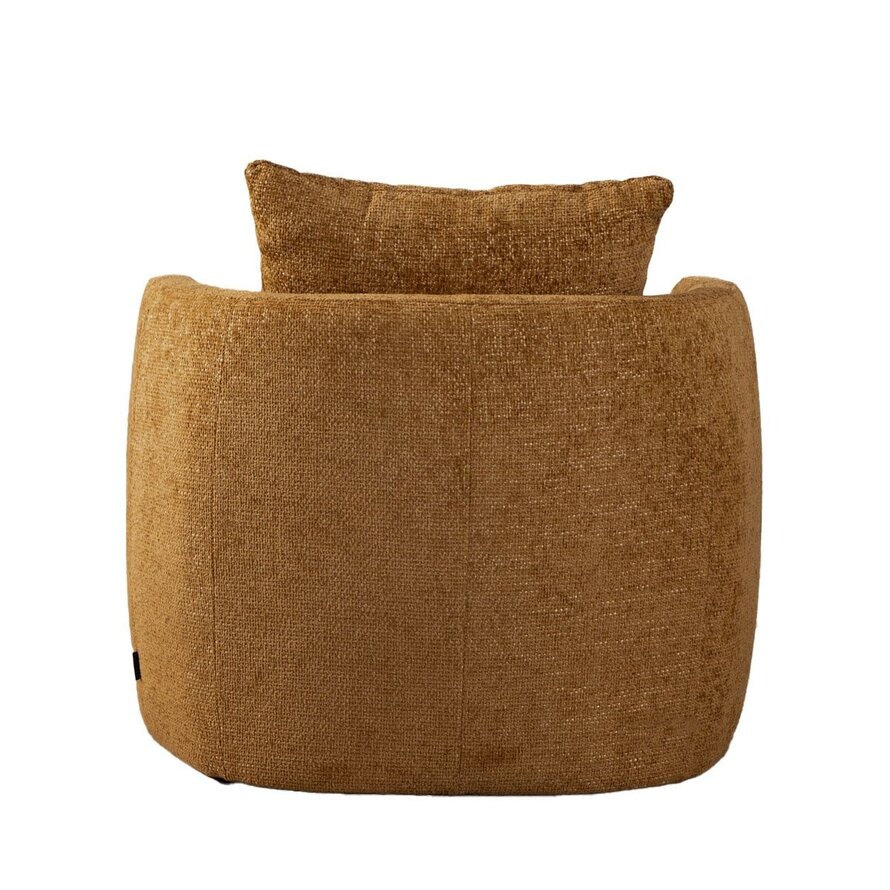 Sessel Ruby Chenille ockergelb/cognac