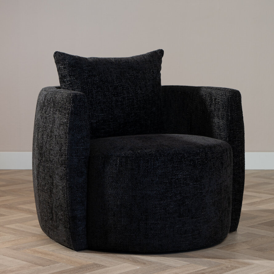 Sessel Ruby Chenille schwarz