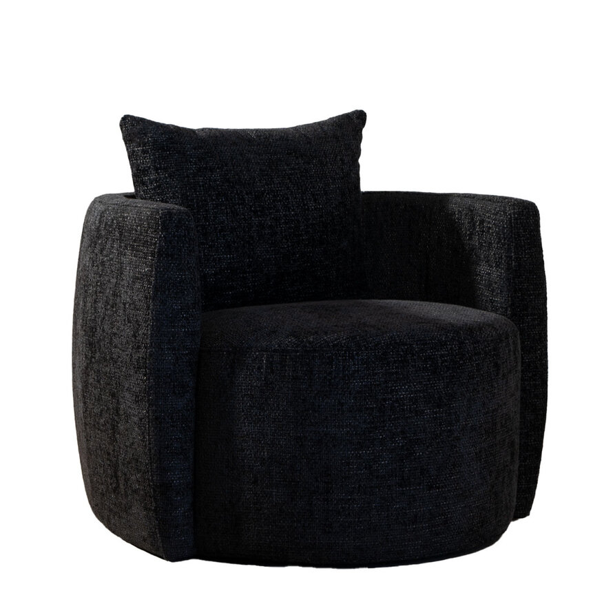 Sessel Ruby Chenille schwarz