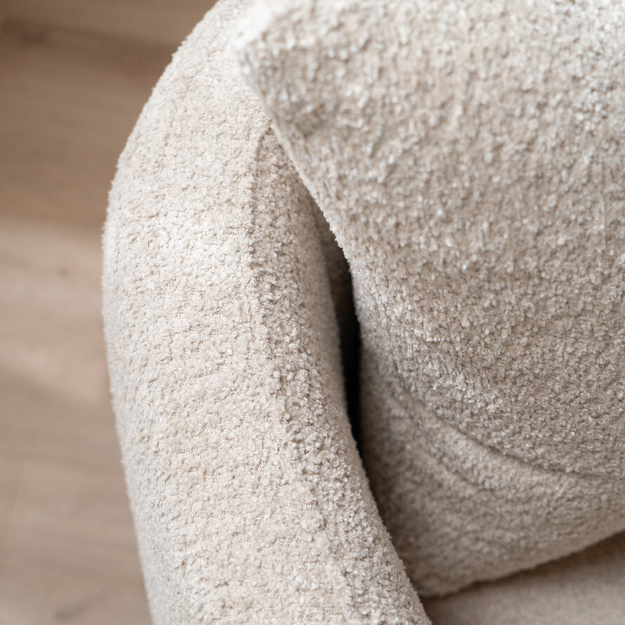 Bouclé Sessel Ruby beige