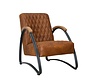 Ledersessel Ivy Industrial Design Eco-Leder cognac