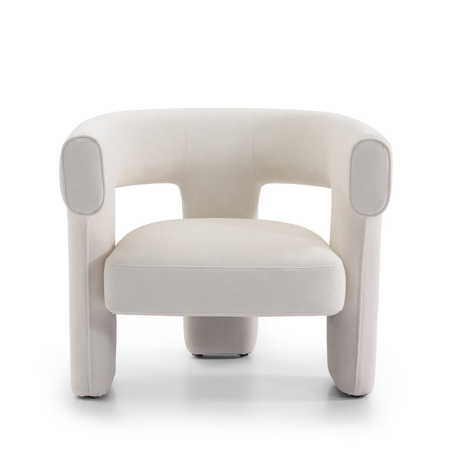 Sessel Bibi Chenille off white