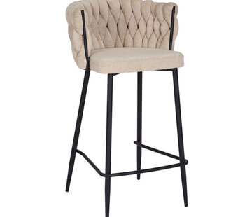 Bronx71 Barhocker River Chenille beige