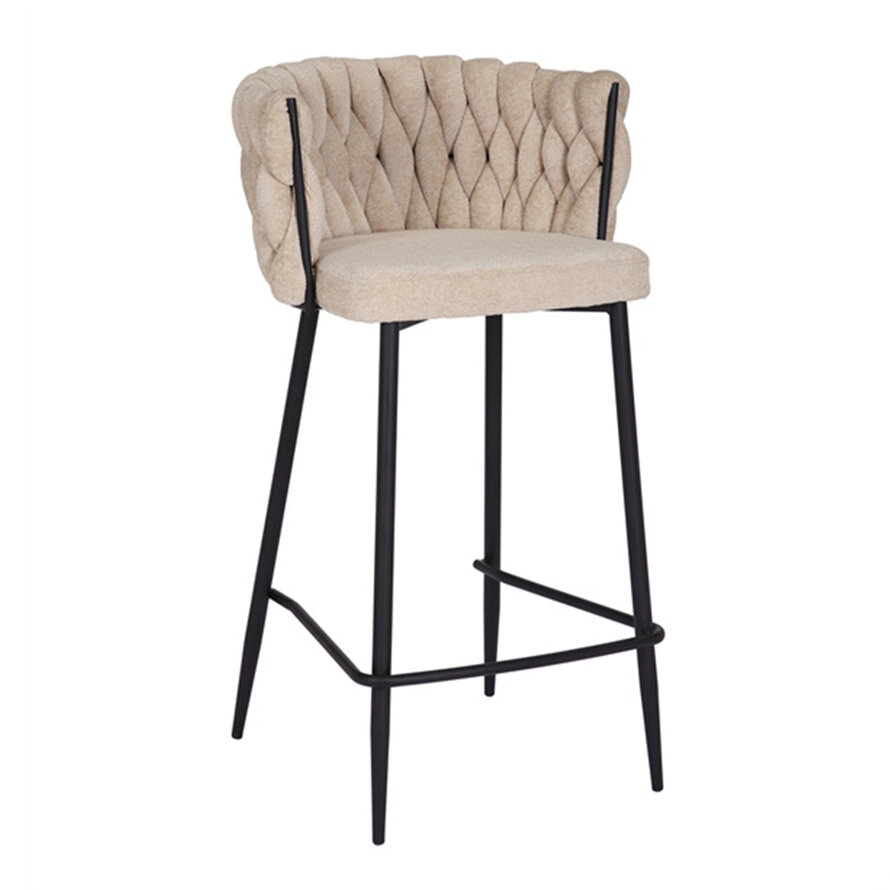 Barhocker River Chenille beige