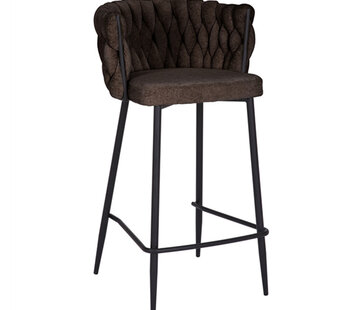 Bronx71 Barhocker River Chenille braun