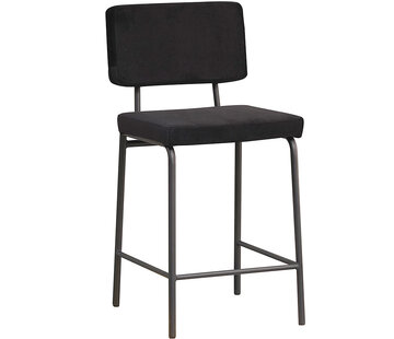 Bronx71 Barhocker Espen Samt schwarz