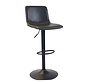 Barhocker Texas Leder anthrazit 60-76 cm