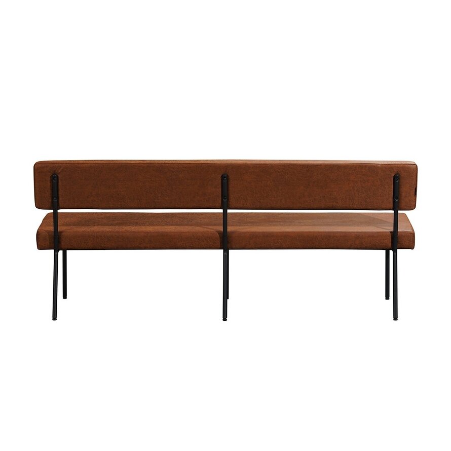 Esszimmerbank Eco-Leder Espen cognac 190 cm