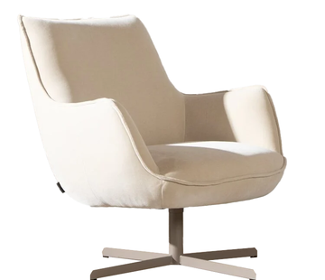 Bronx71 Sessel Stella Samt drehbar beige