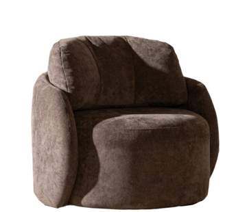 Bronx71 Sessel Cali chenille braun