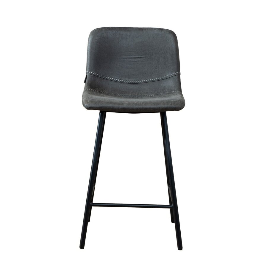 Gastro Barhocker Leder Mikky anthrazit 68-79 cm