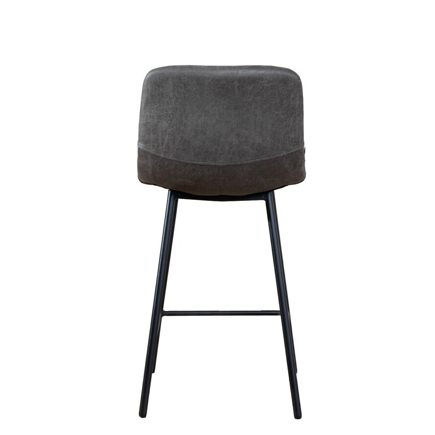 Gastro Barhocker Leder Mikky anthrazit 68-79 cm
