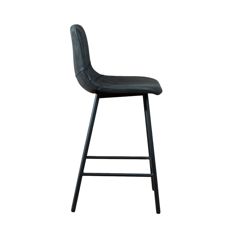 Gastro Barhocker Leder Mikky schwarz 68-79 cm