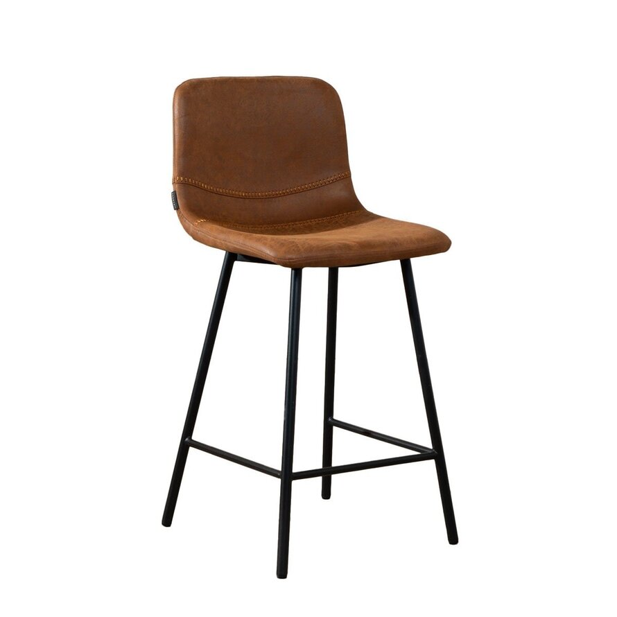 Gastro Barhocker Leder Mikky cognac 68-79 cm