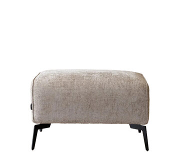 Bronx71 Chenille Hocker Vegas rechteckig taupe