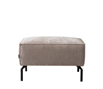 Bronx71 Hocker Kansas Stoff taupe