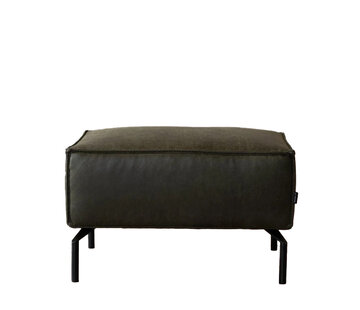 Bronx71 Hocker Kansas Eco-Leder olivgrün