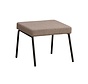 Hocker Espen recycelter Stoff taupe