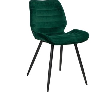 Bronx71 Stuhl Samt Toby dunkelgrün