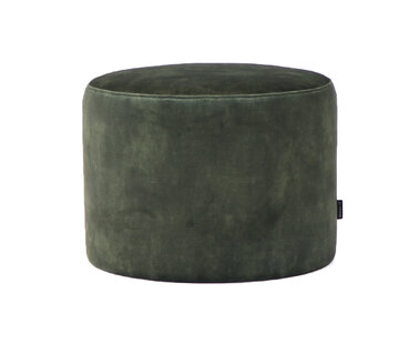 Bronx71 Samt Hocker Beau rund grün