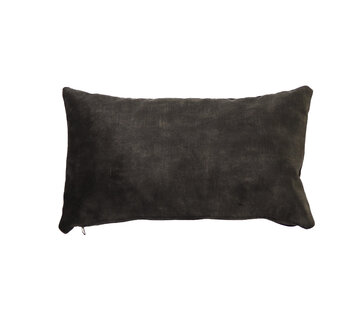 Bronx71 Samt Kissen Beau anthrazit 25x45 cm
