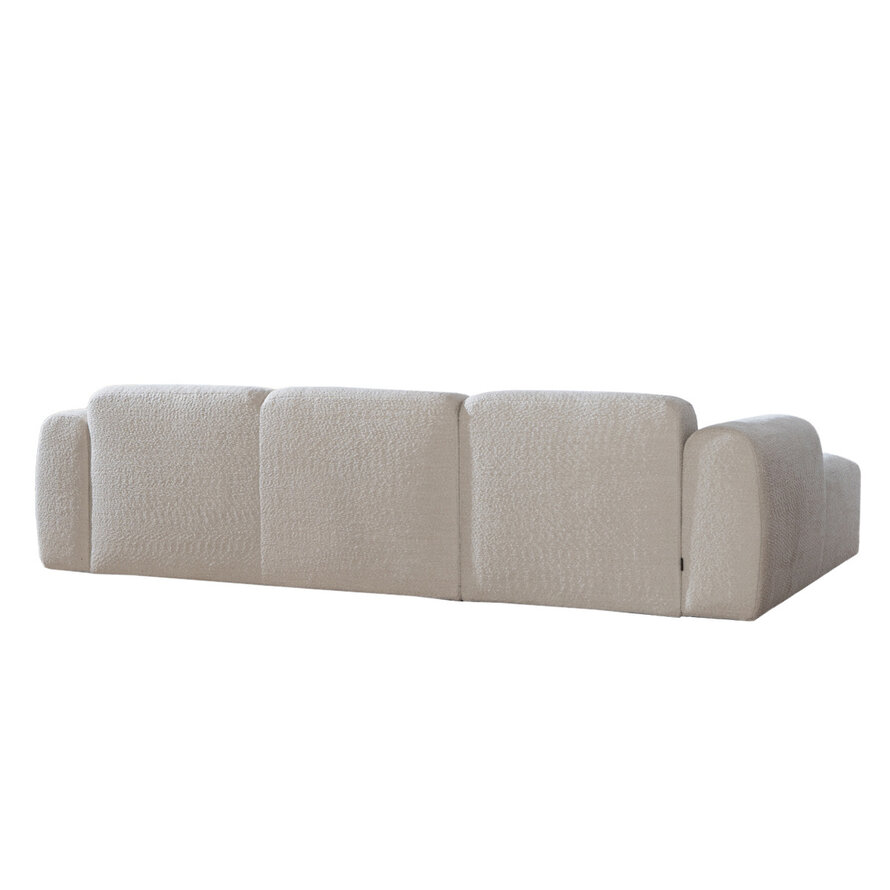 Ecksofa Maine Bouclé off white links