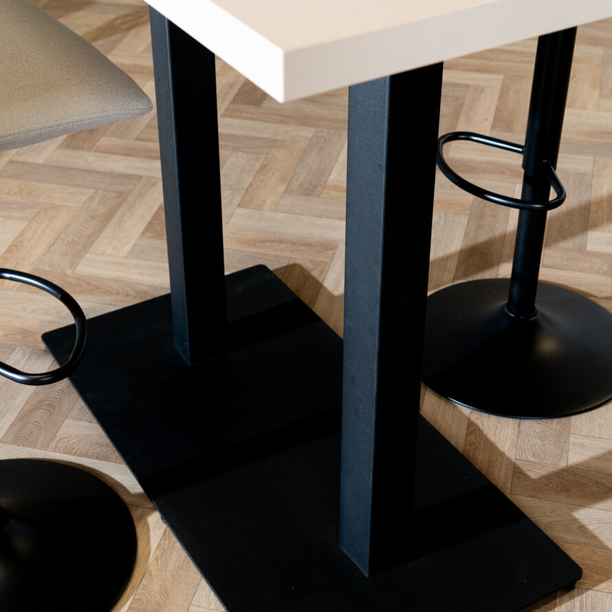 Bartisch Nils beige Melamin 140 x 80 x 109 cm