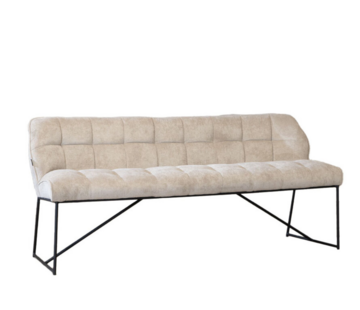 Bronx71 Esszimmerbank Stoff Jelle taupe 155 cm