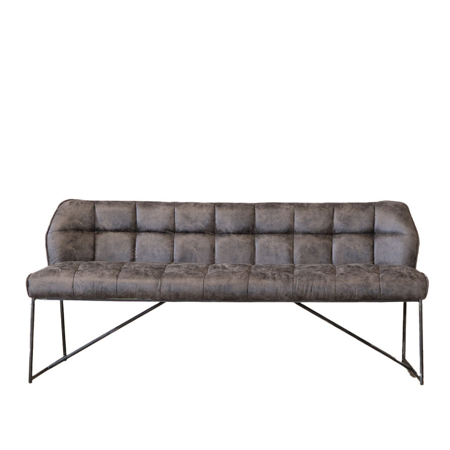 Esszimmerbank Mikrofaser Abel anthrazit 155 cm