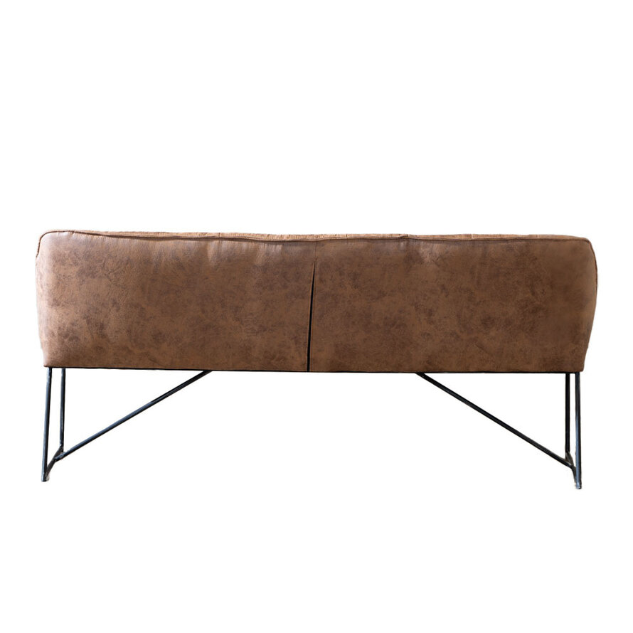 Esszimmerbank Mikrofaser Abel cognac 155 cm