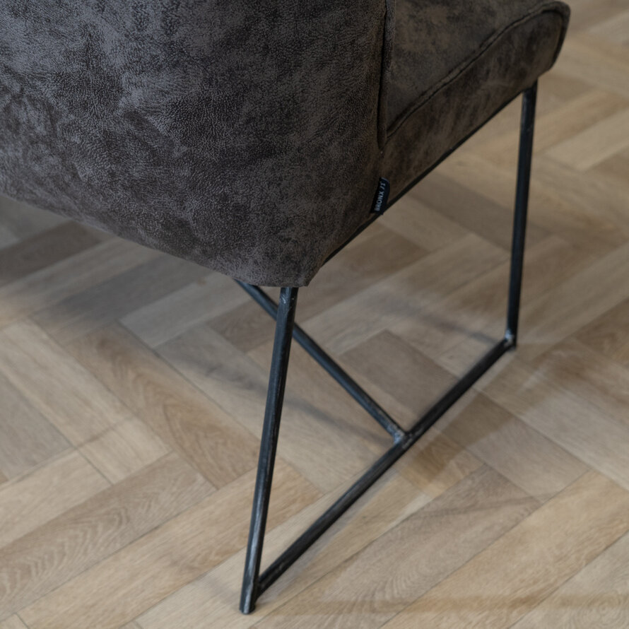 Esszimmerbank Mikrofaser Abel anthrazit 220 cm