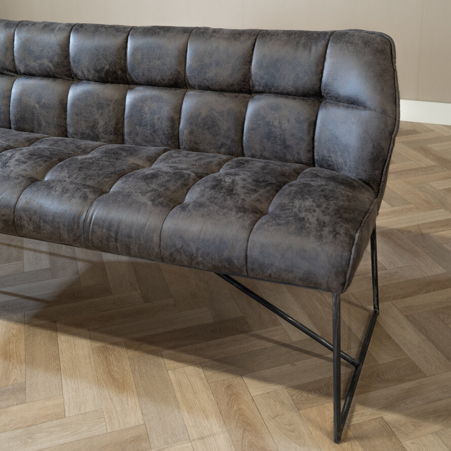 Esszimmerbank Mikrofaser Abel anthrazit 220 cm