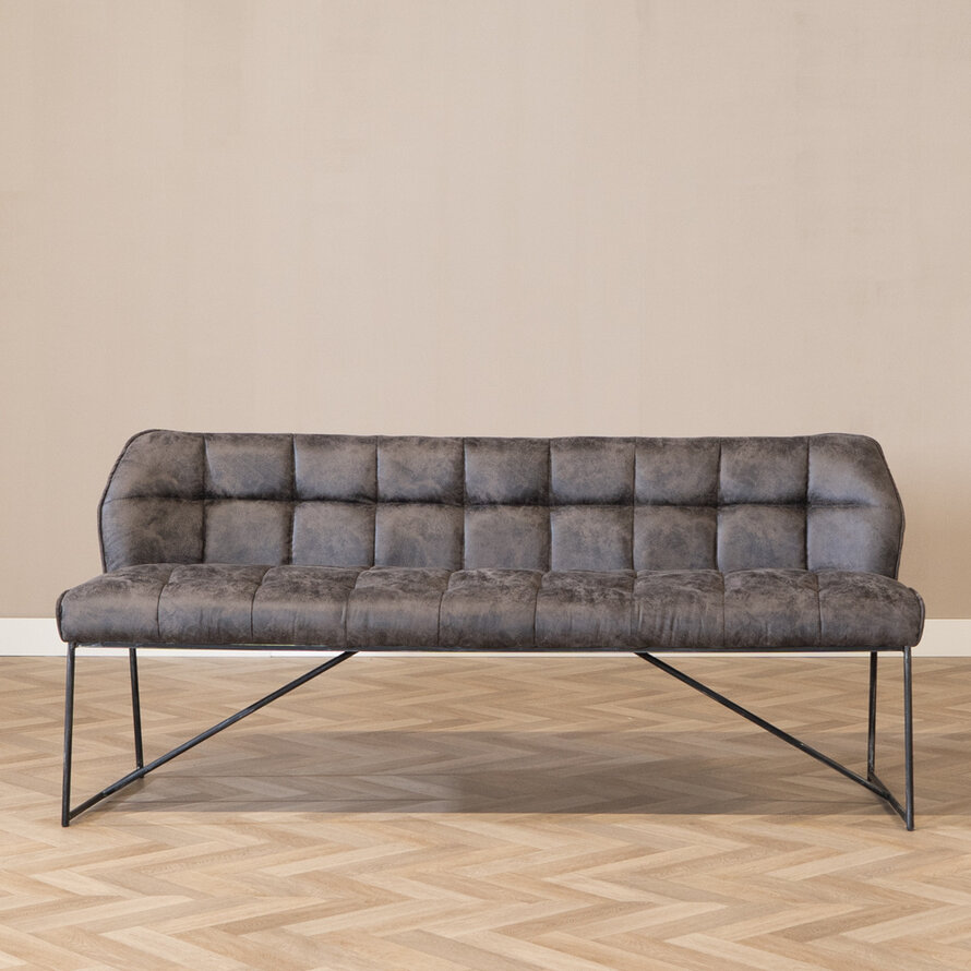 Esszimmerbank Mikrofaser Abel anthrazit 220 cm