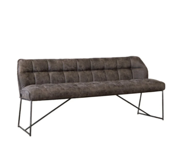 Bronx71 Esszimmerbank Mikrofaser Abel anthrazit 220 cm