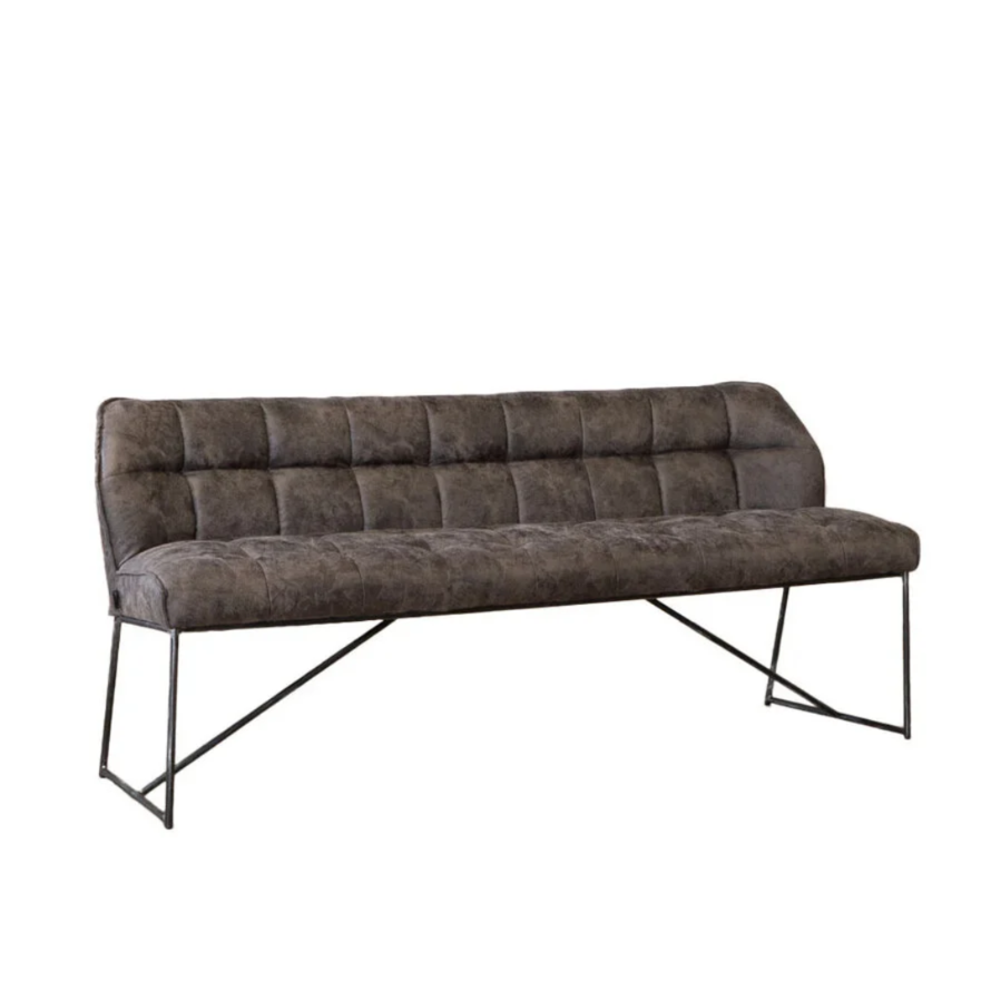 Esszimmerbank Mikrofaser Abel anthrazit 220 cm